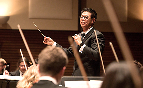 photo of BW director of orchestral studies Soo Han